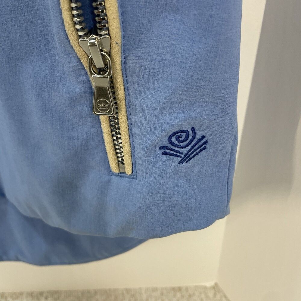 Peter Millar Womens L Surge Golf Full Zip Stretch Vest Light Blue - Picture 6 of 8